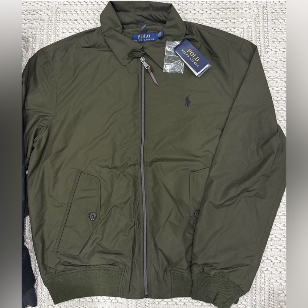 Ralph Lauren Packable Windbreak Jacket Olive Medi… - image 1